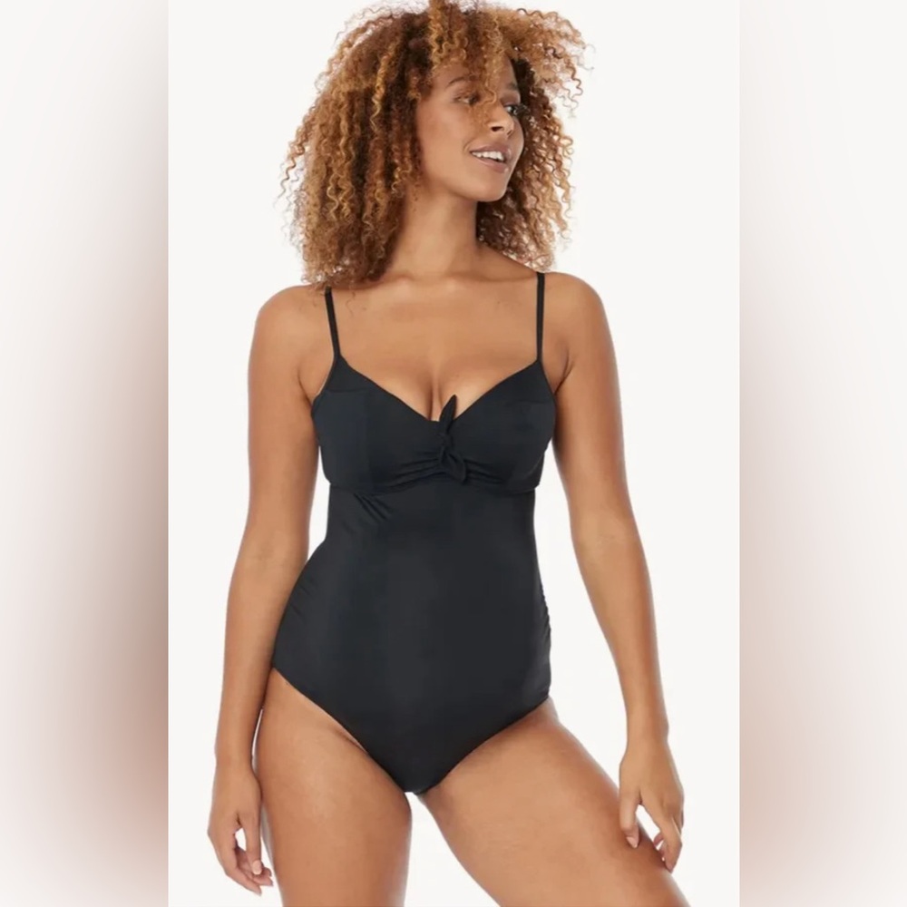 Cache Coeur Maternity Monaco One Piece in Black size 36E/F New - Picture 8 of 10